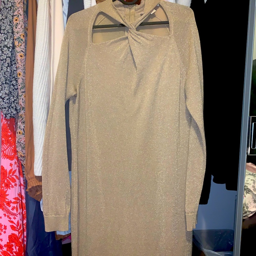 Brand new Michael Kors midi dress - glittery